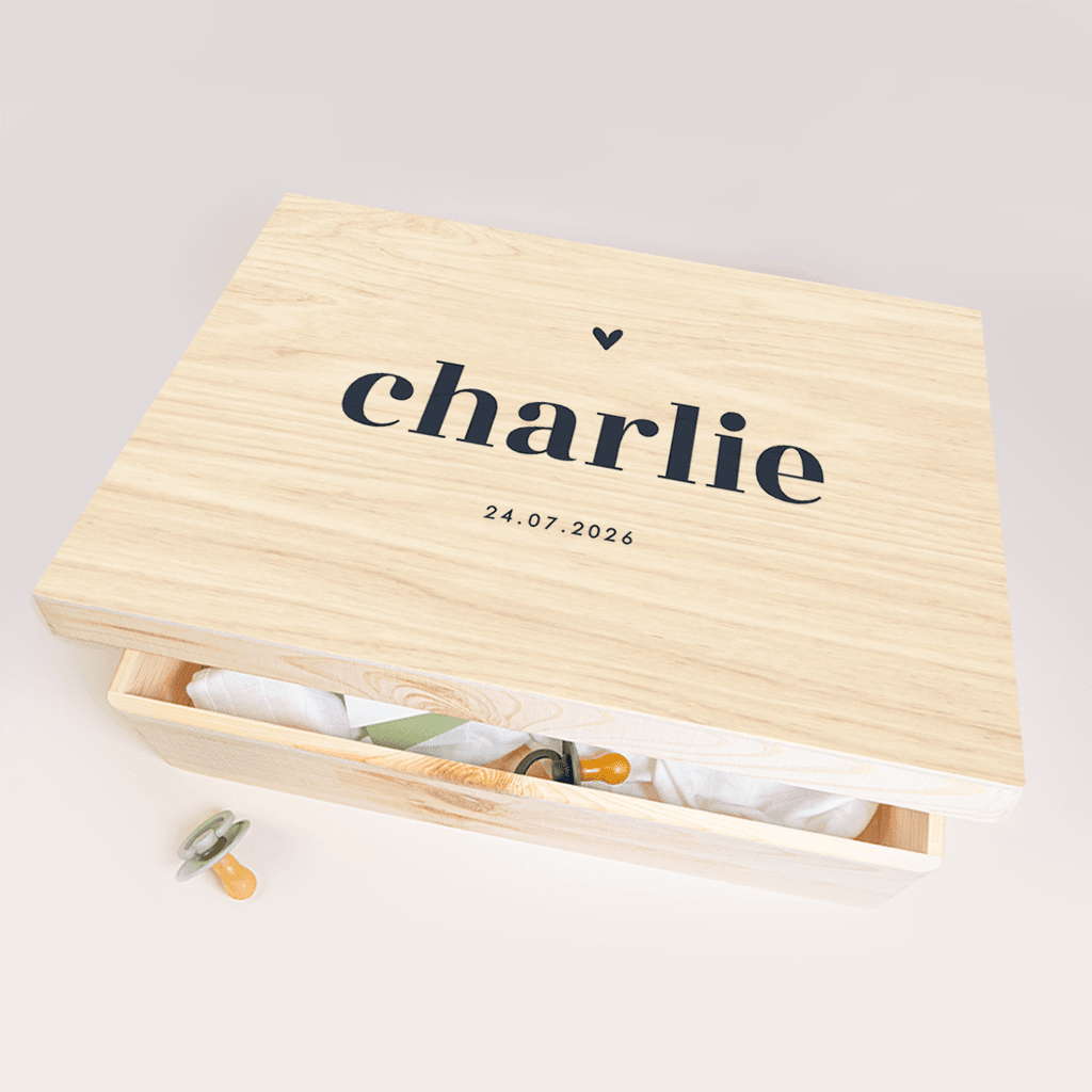 Memorybox typografisch met hartje