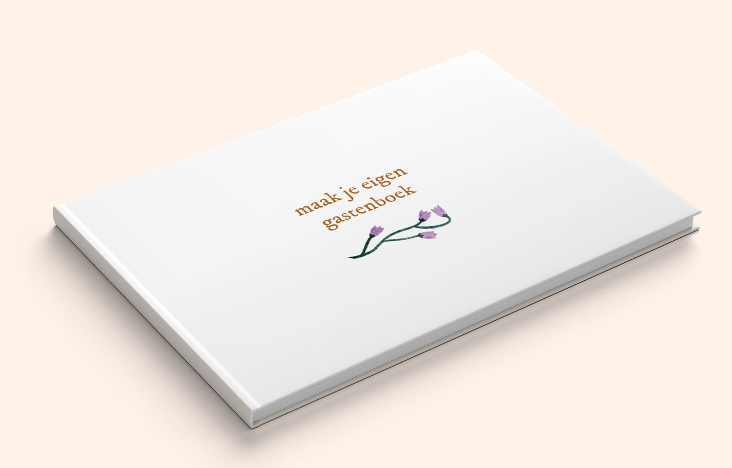 Maak je eigen gastenboek liggend A4