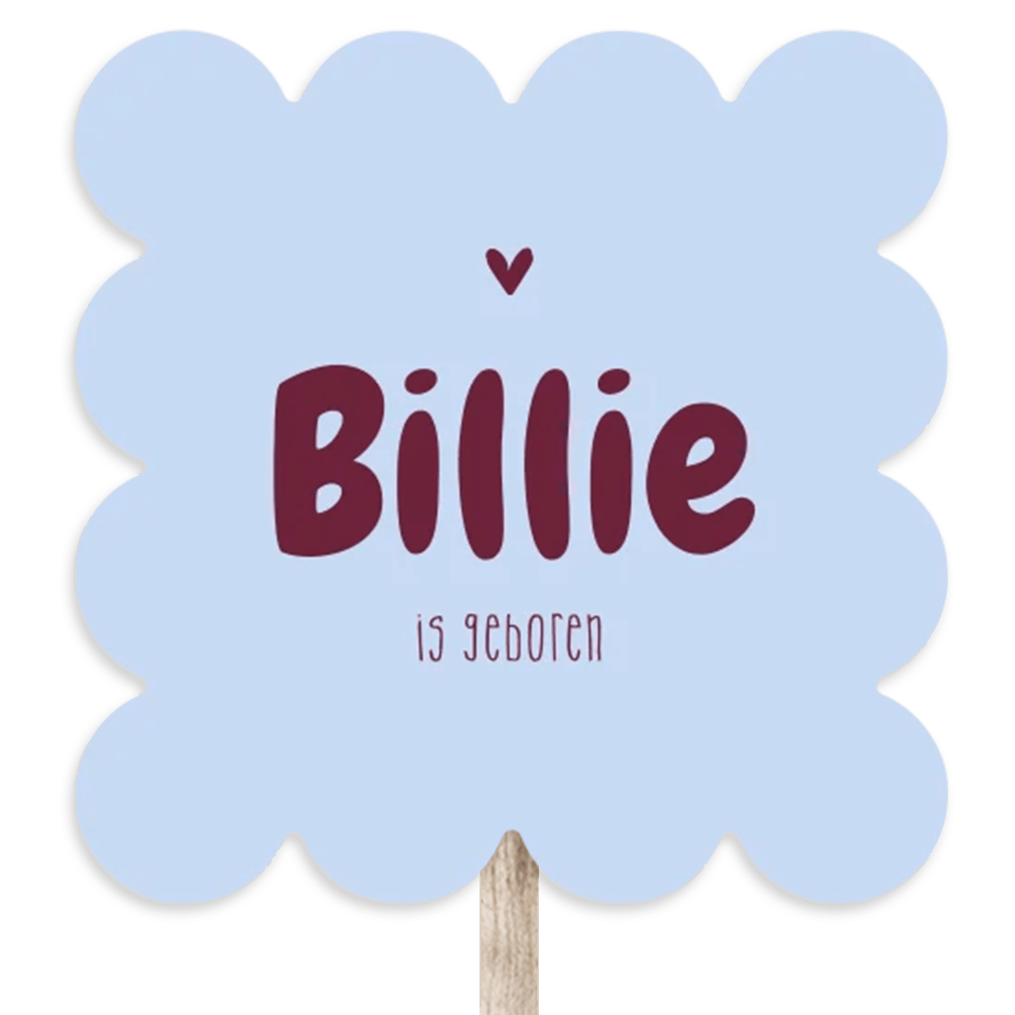 Tuinbord blauw met golfrand