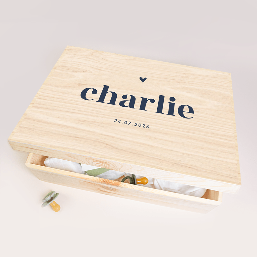 Memorybox typografisch met hartje