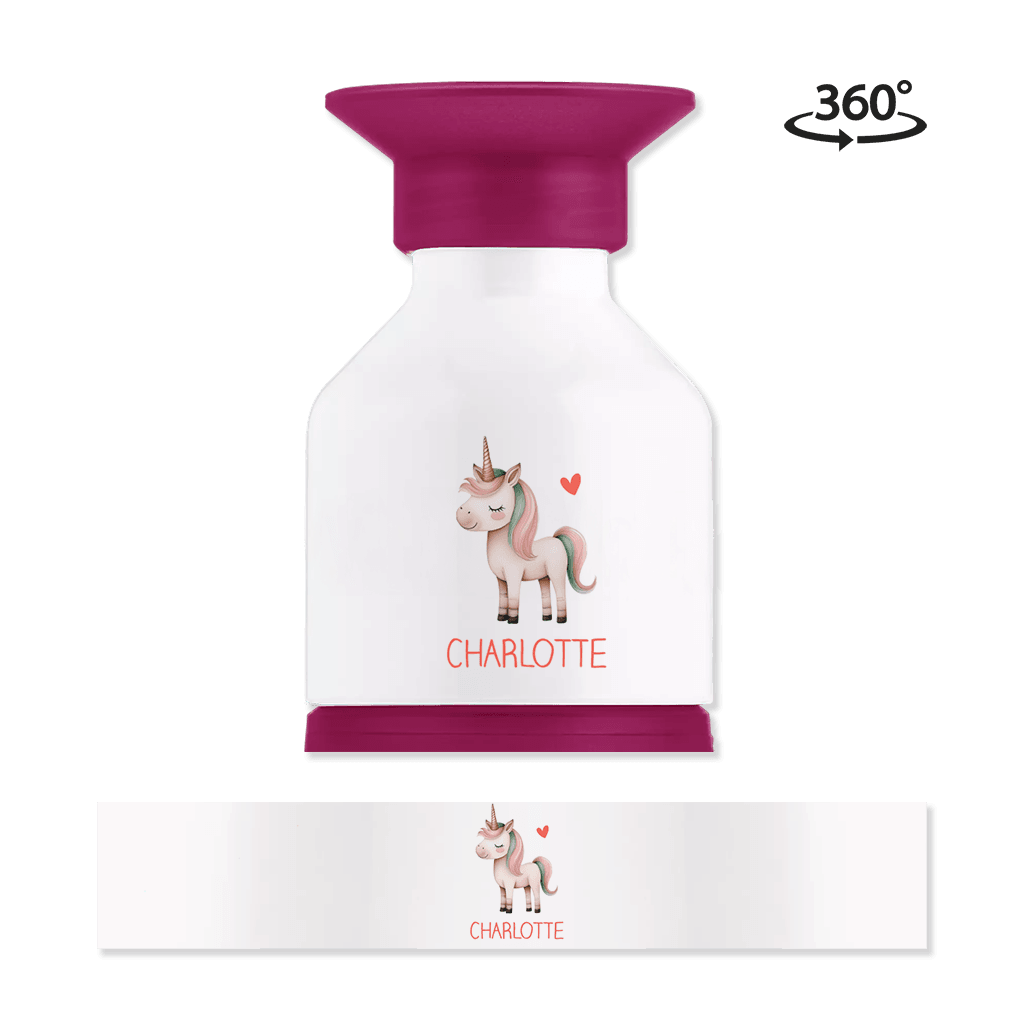 Dopper drinkfles met eenhoorn en naam