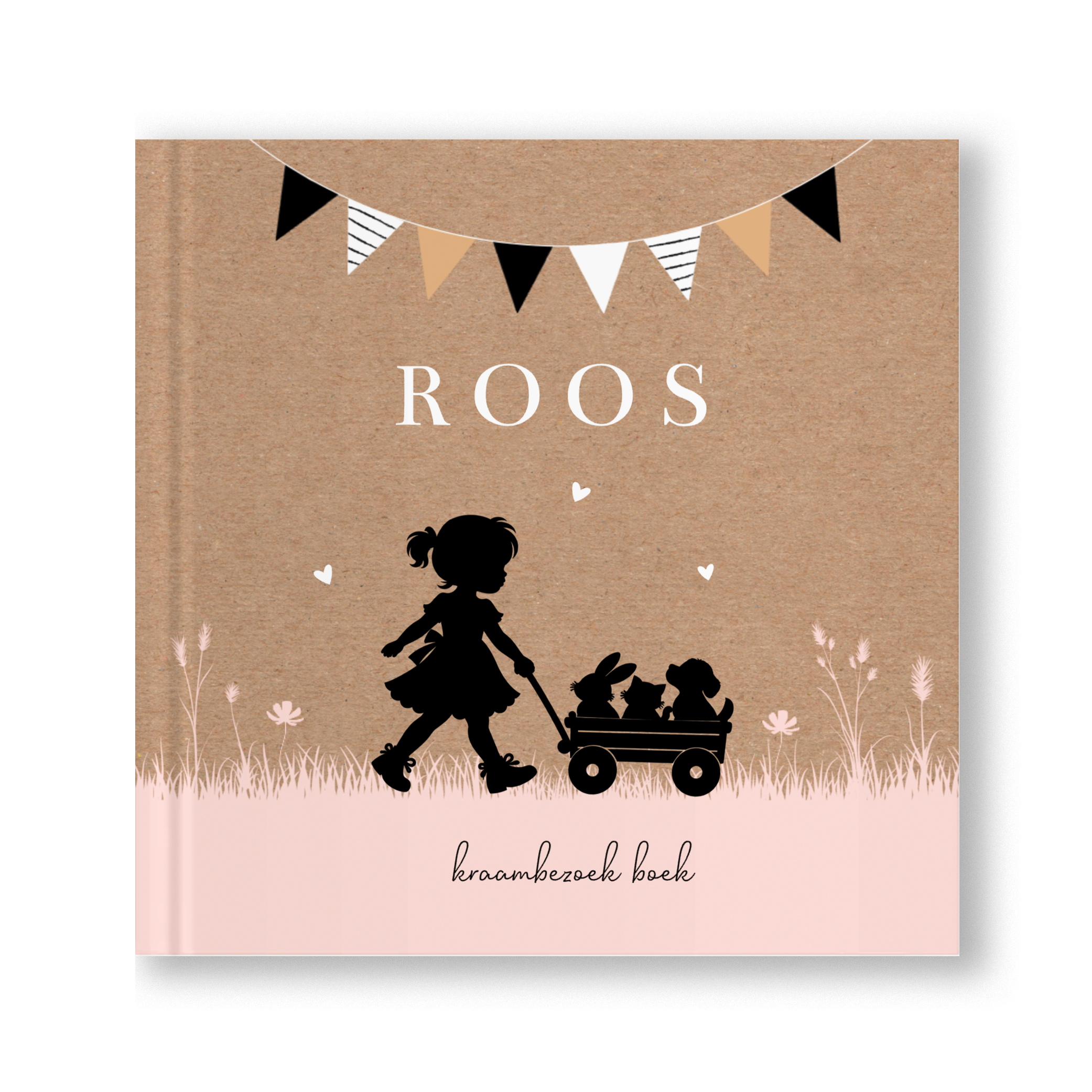 Kraambezoek boek silhouet meisje kraftlook slinger