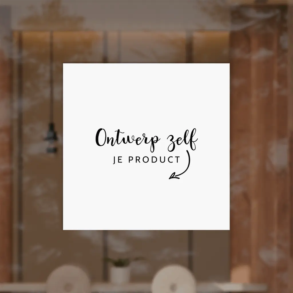 Raamsticker vierkant zelf maken