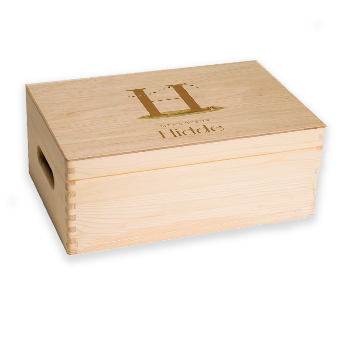 memorybox geboorte initiaal vlaggen naam