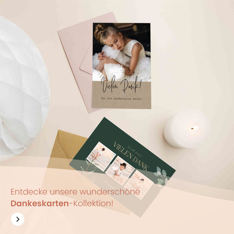 Promo Dankeskarten Kommunion