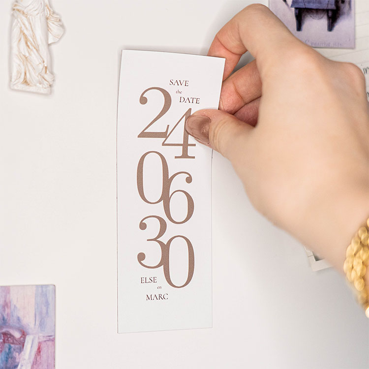 Magneet Save the Date met datum