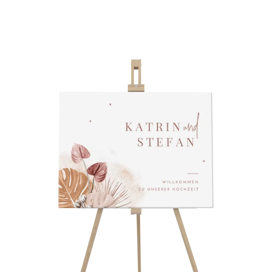 Willkommensschild boho