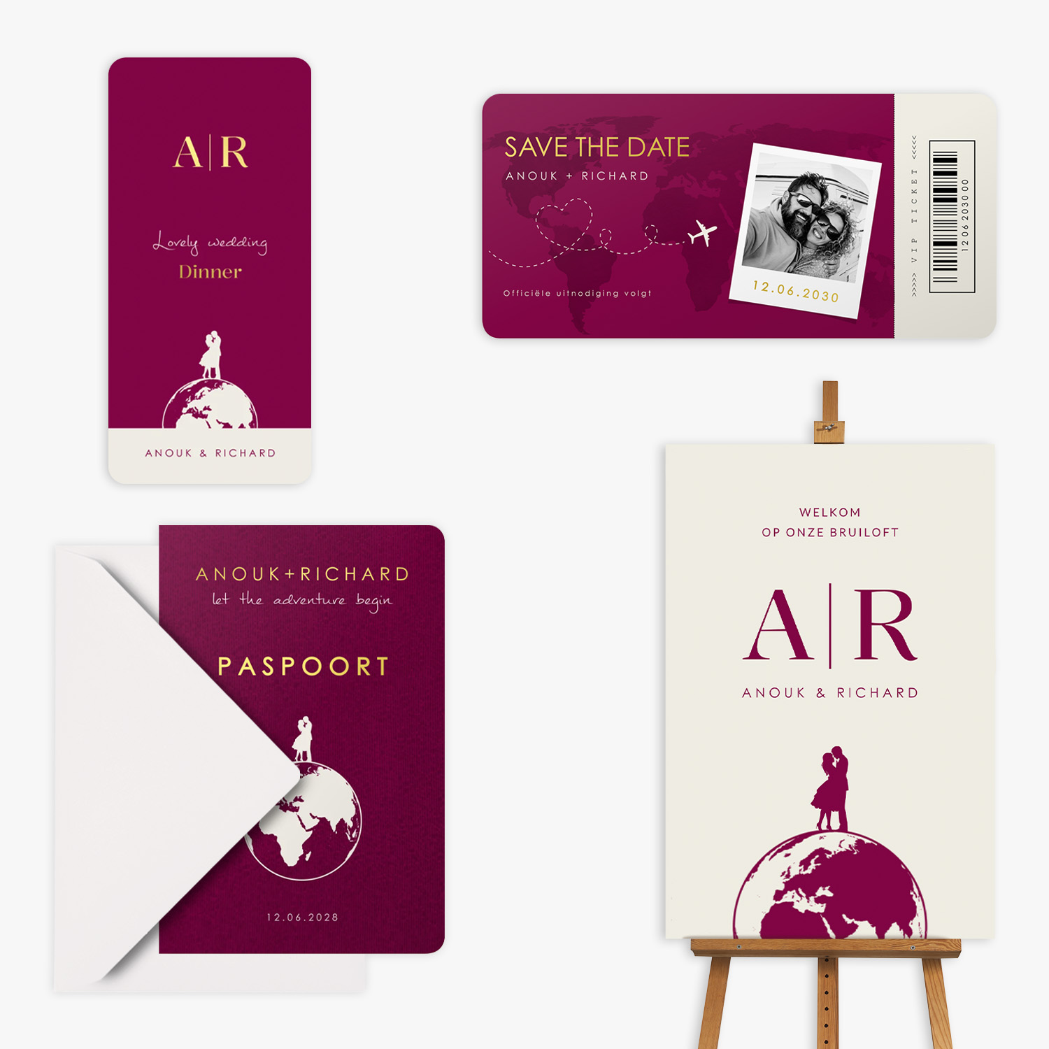 doorlink trouwkaarten set journey to forever 