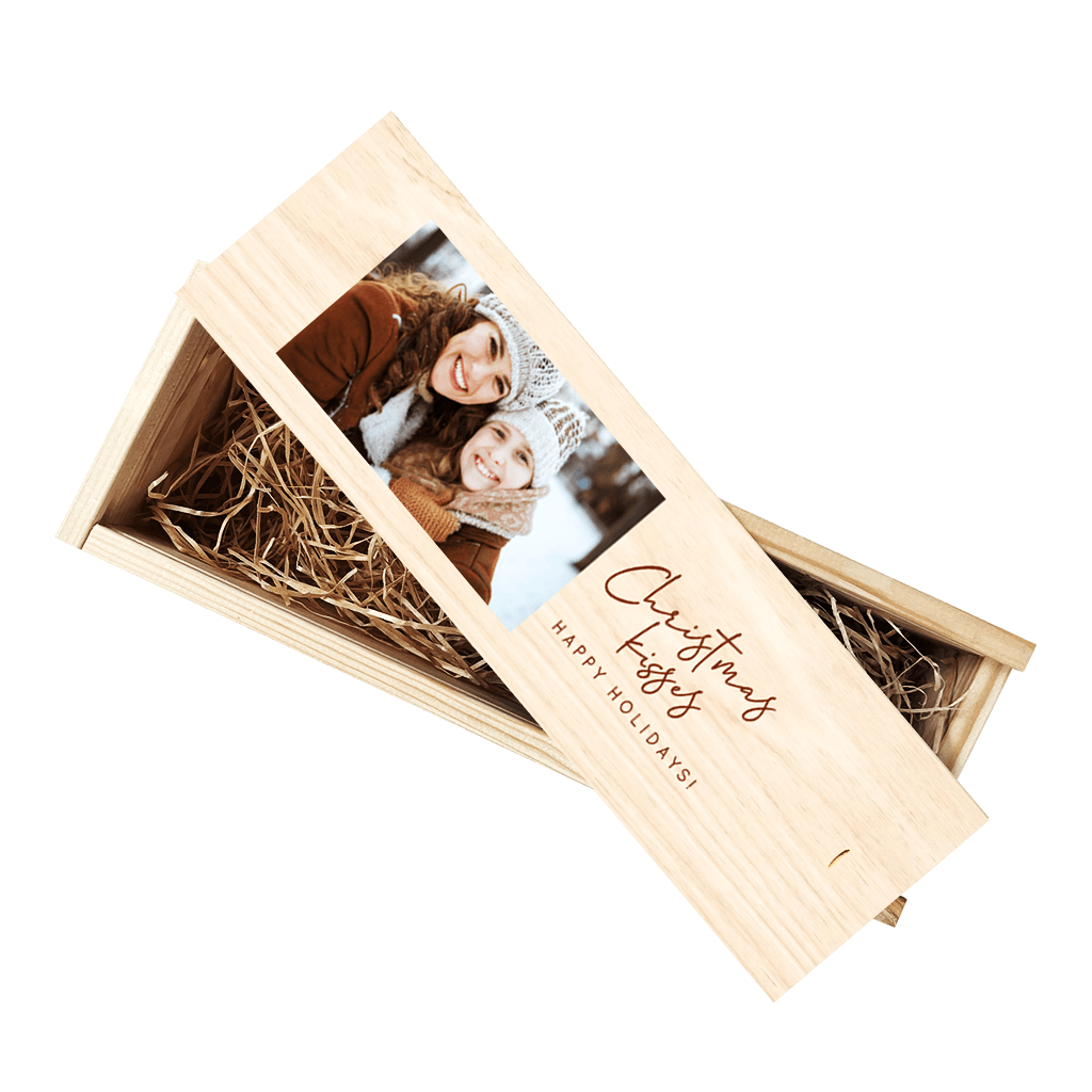 Weihnachtliche Weinbox "Christmas Kisses"