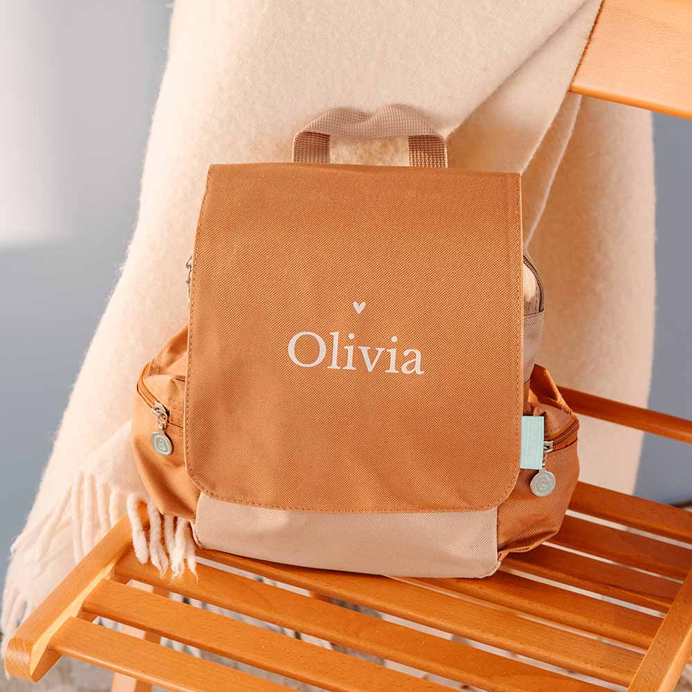 Rugzak Adventure met klassieke typografie en hartje