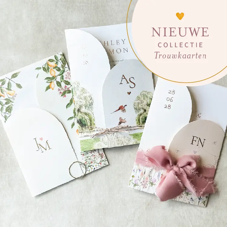 Trouwkaart collectie insteekhoesje