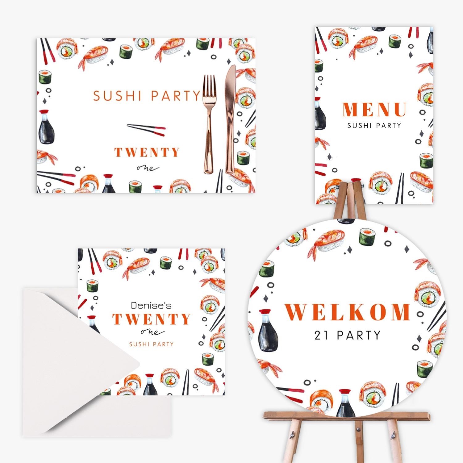 doorlink 21 diner set sushi aesthetic