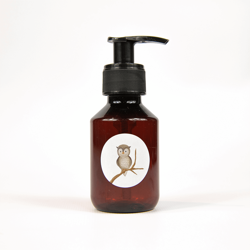 Sticker met uiltje op een tak - vel van 25 stickers