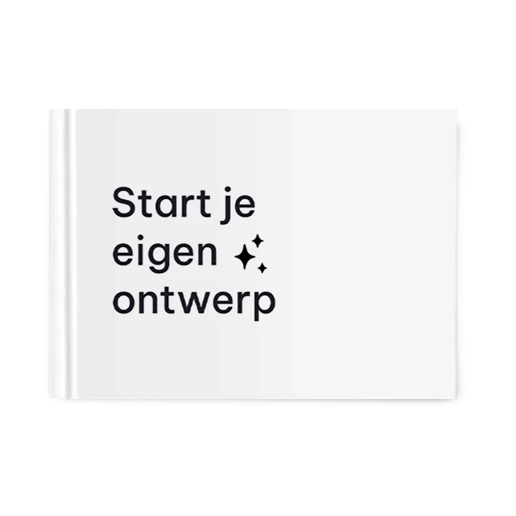 Gastenboek bruiloft zelf maken | liggend