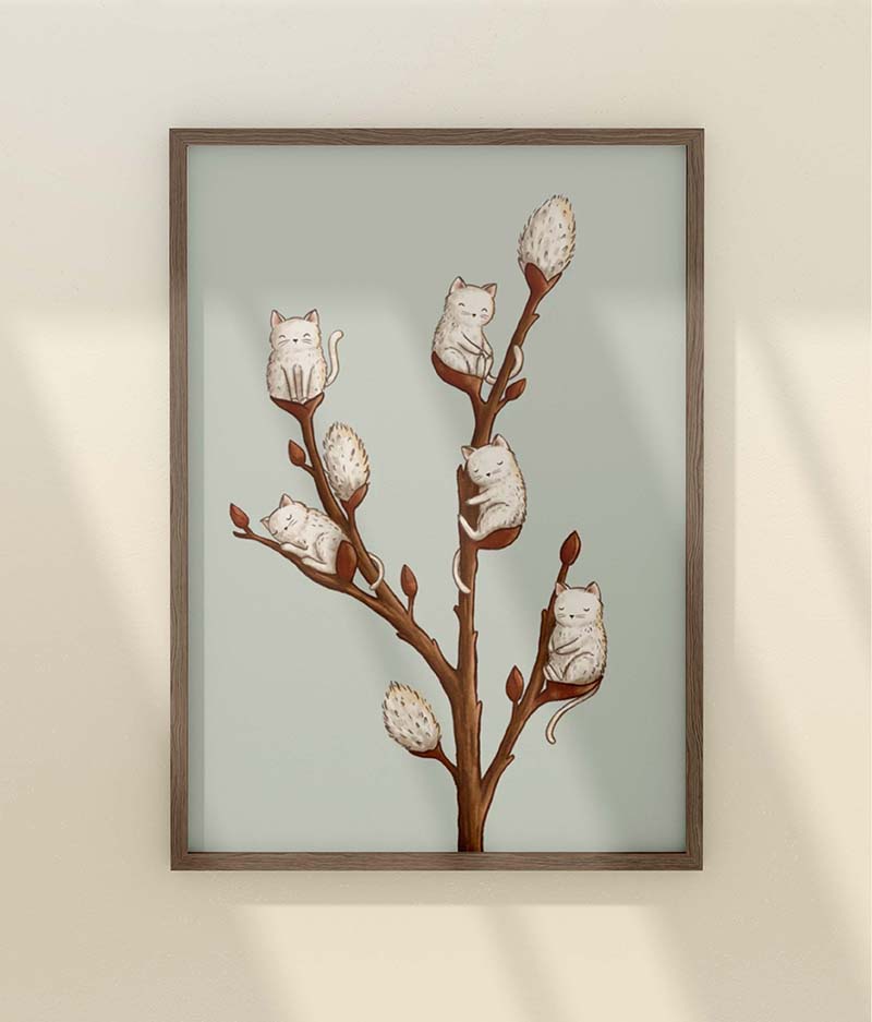Poster wilgenkatjes