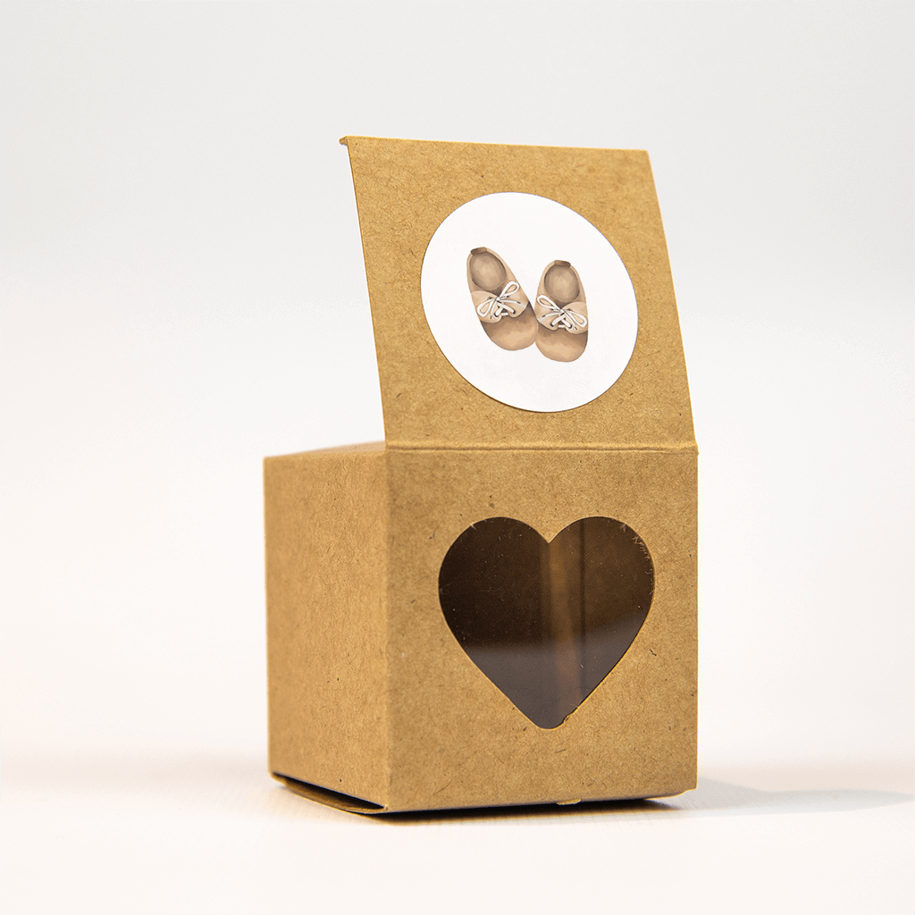 Sticker meisje met babyschoentjes - vel van 25 stickers