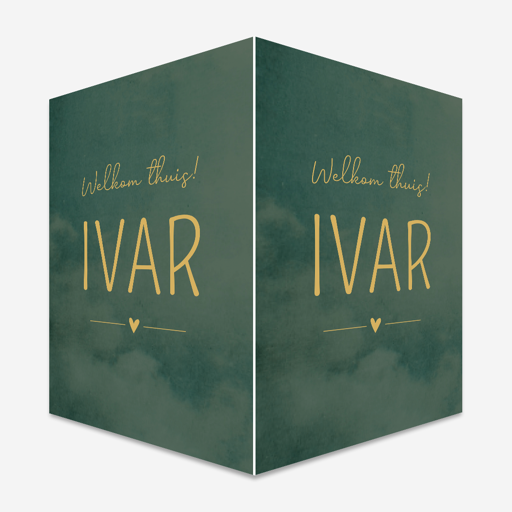 Raambord Welkom Thuis Groen Goud
