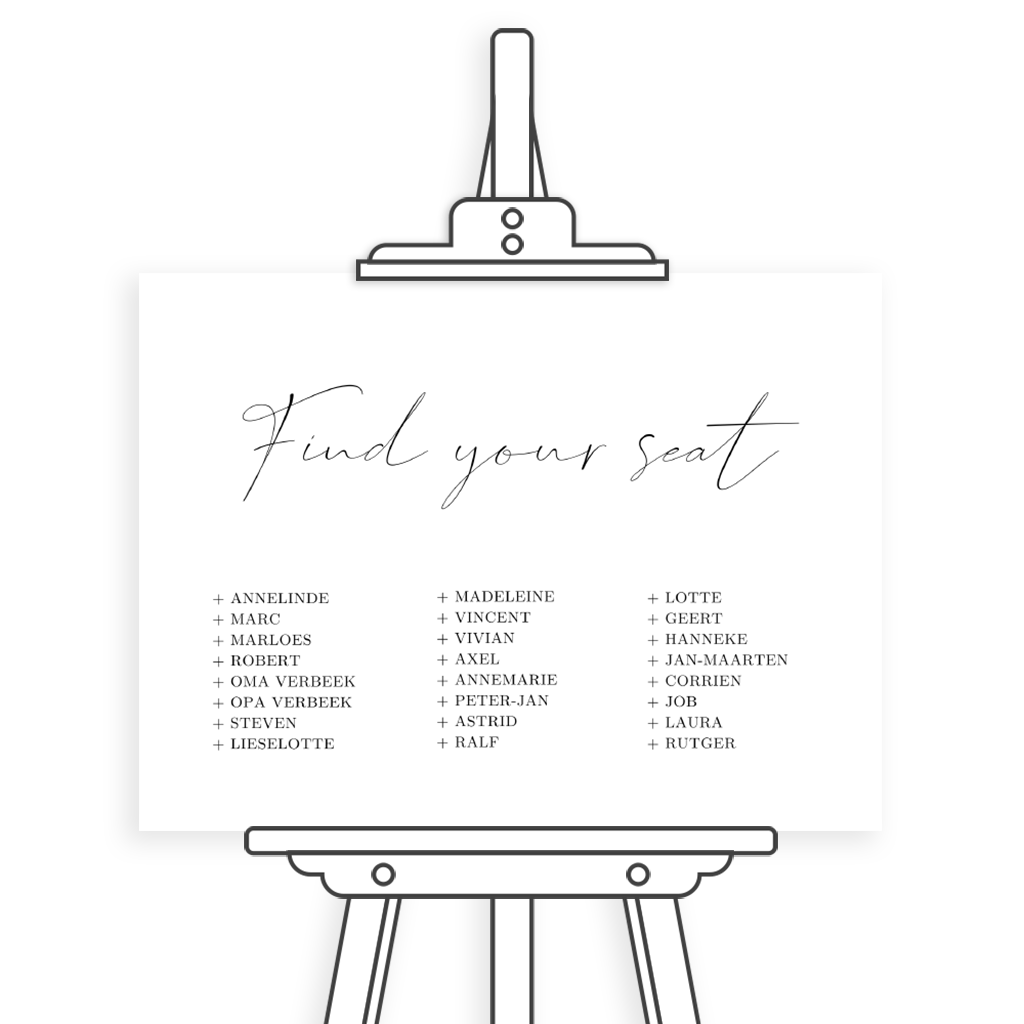 Bord met tafelschikking: Simple Elegance