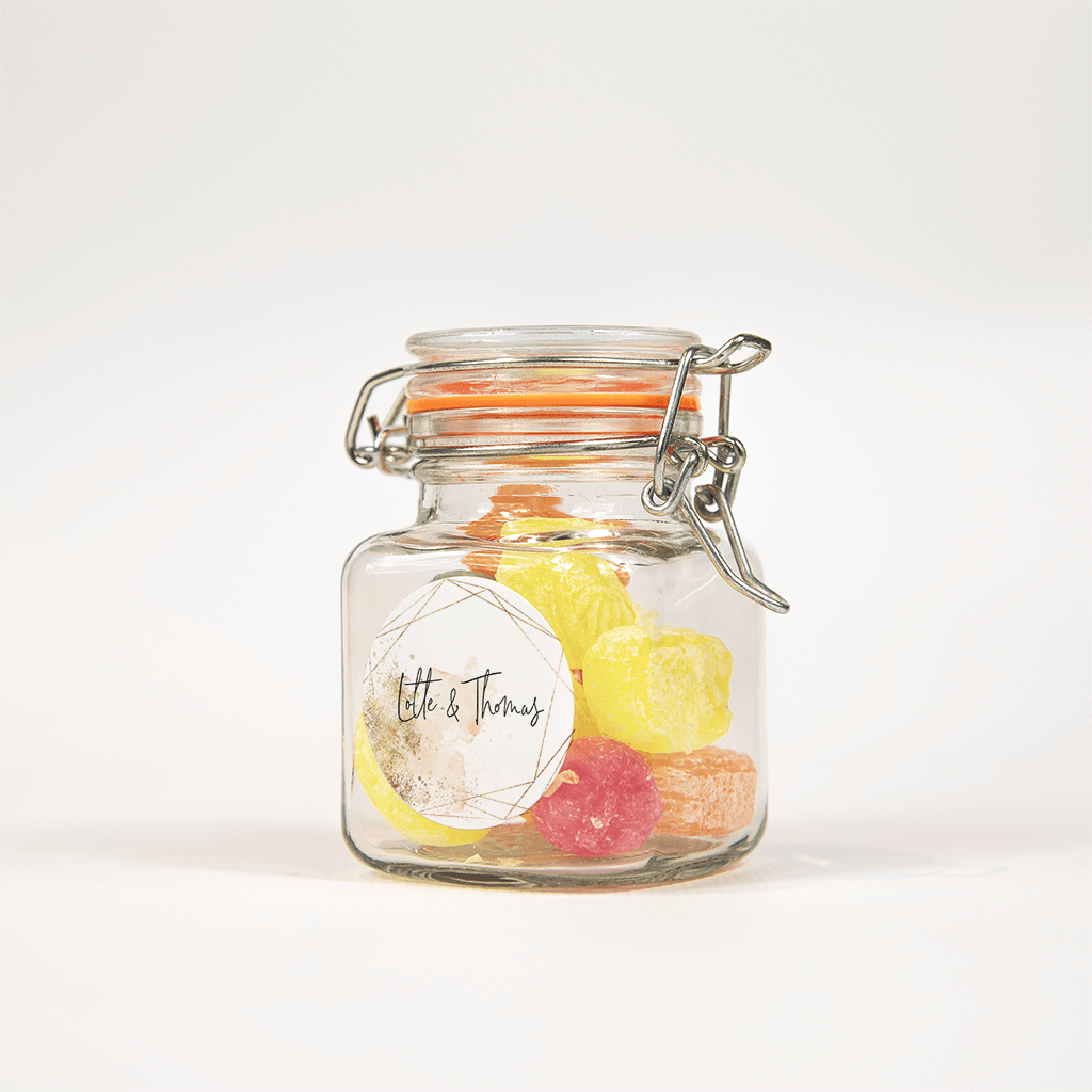 Sticker met gouden geometrische vormen  - per vel van 25 stickers