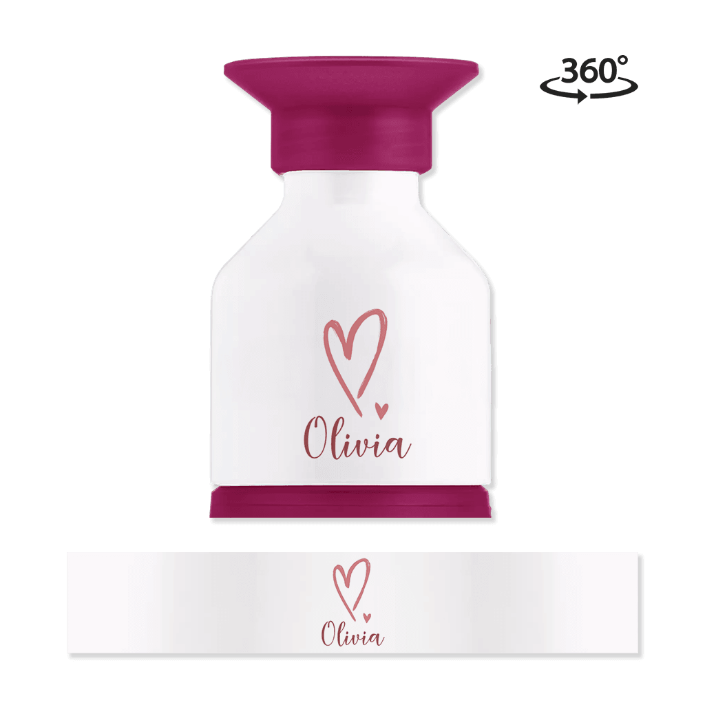 Personalisierte Dopper Trinkflasche mit Namen und Herzen