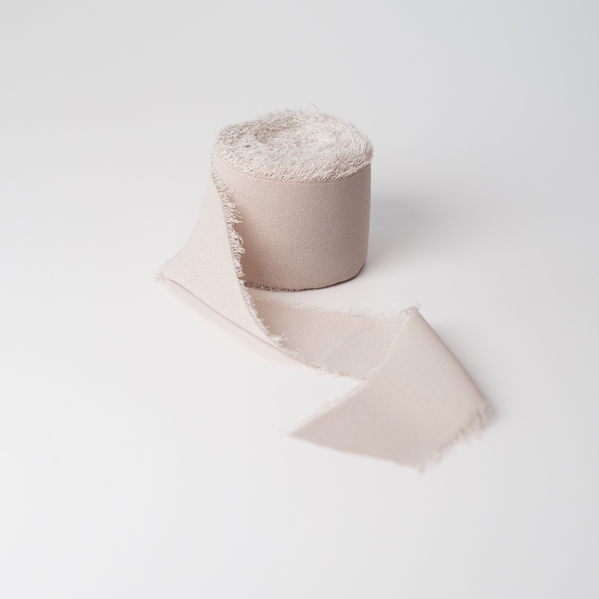Redirect - Chiffon zijde lint beige