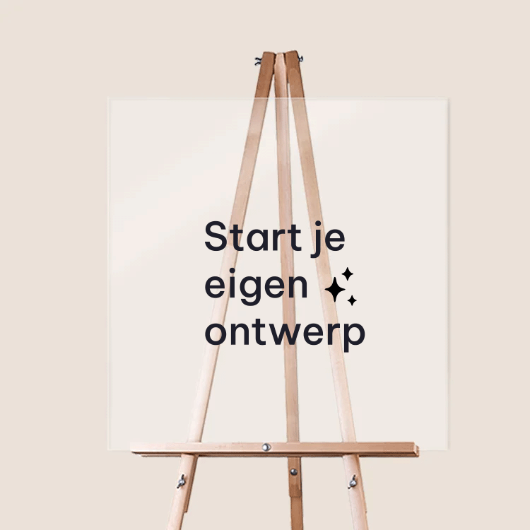 Welkomstbord feest acryl zelf maken vierkant