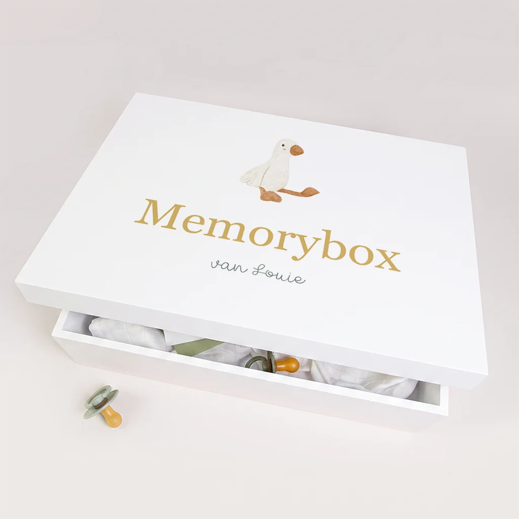 Memorybox met lief gansje