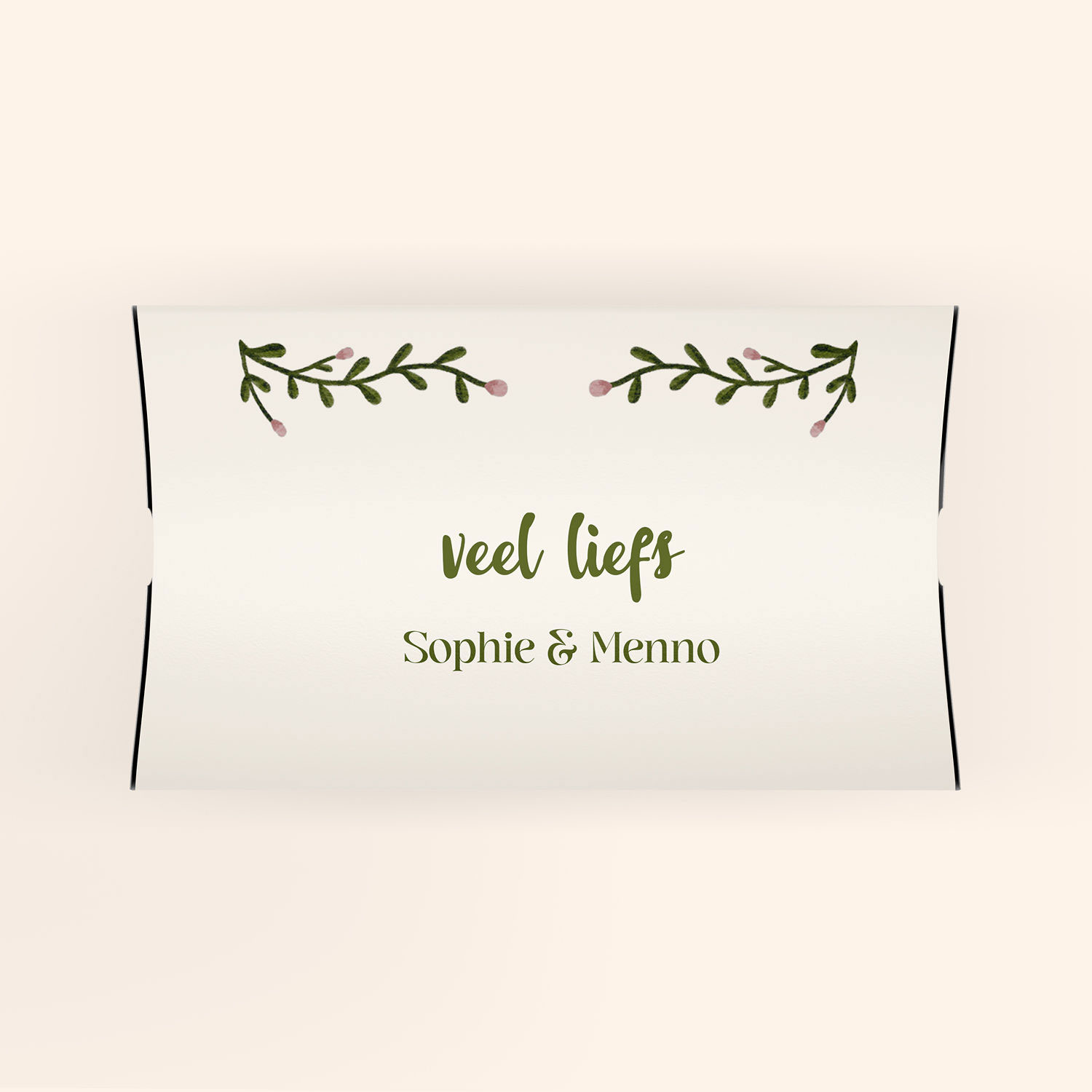 Gondeldoosje bedankje botanische stijl