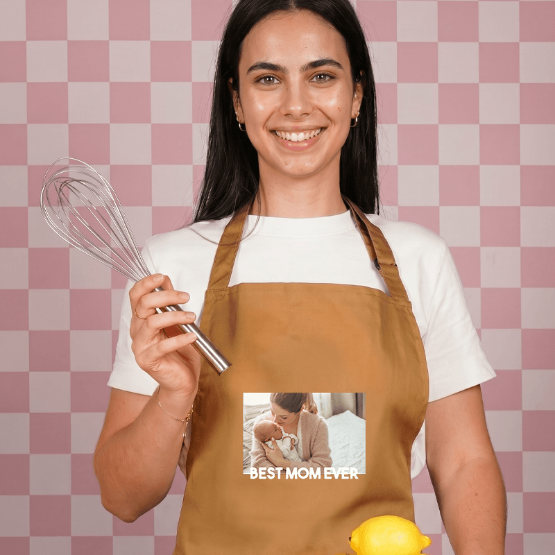 Schort met foto voor de liefste mama