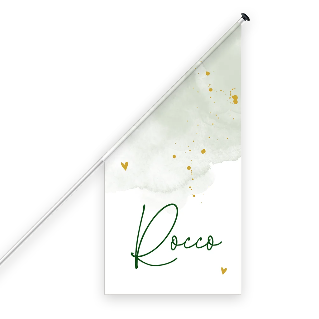 Geboortevlag groen voor jongen