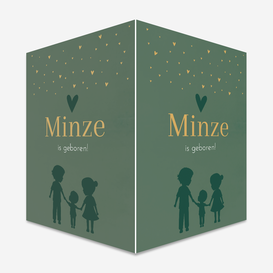 Raambord Kindjes Silhouet Hartjes