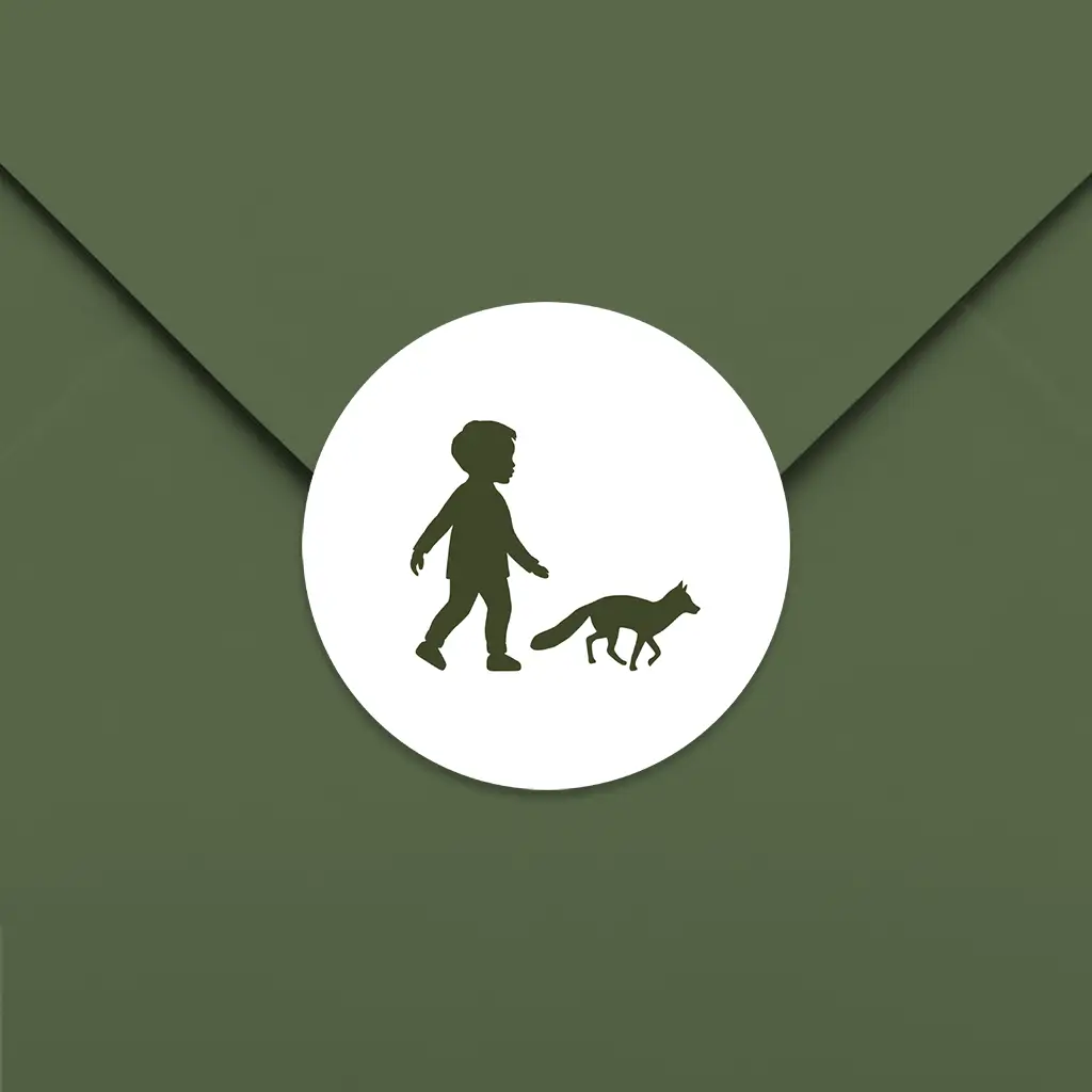 Sluitsticker met silhouetjes - per 25 stuks