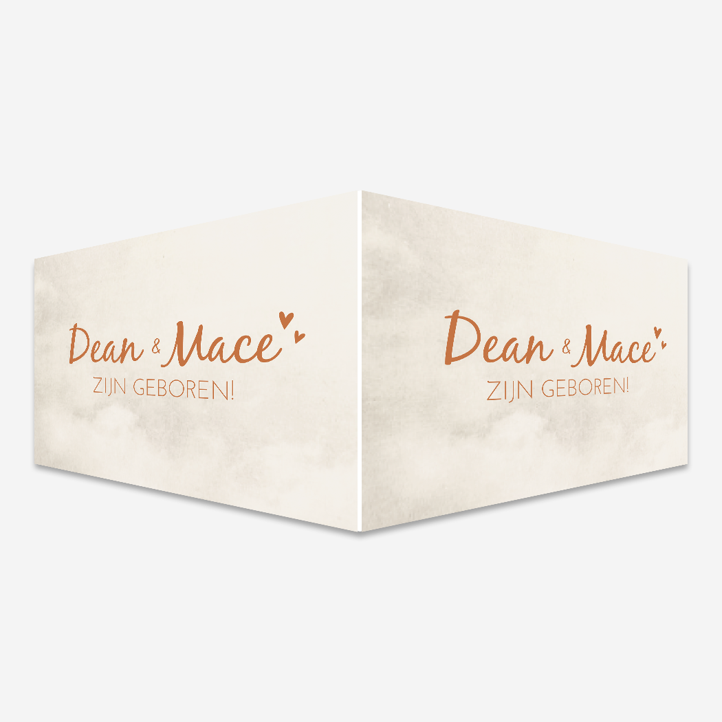 Raambord Tweeling beige koper