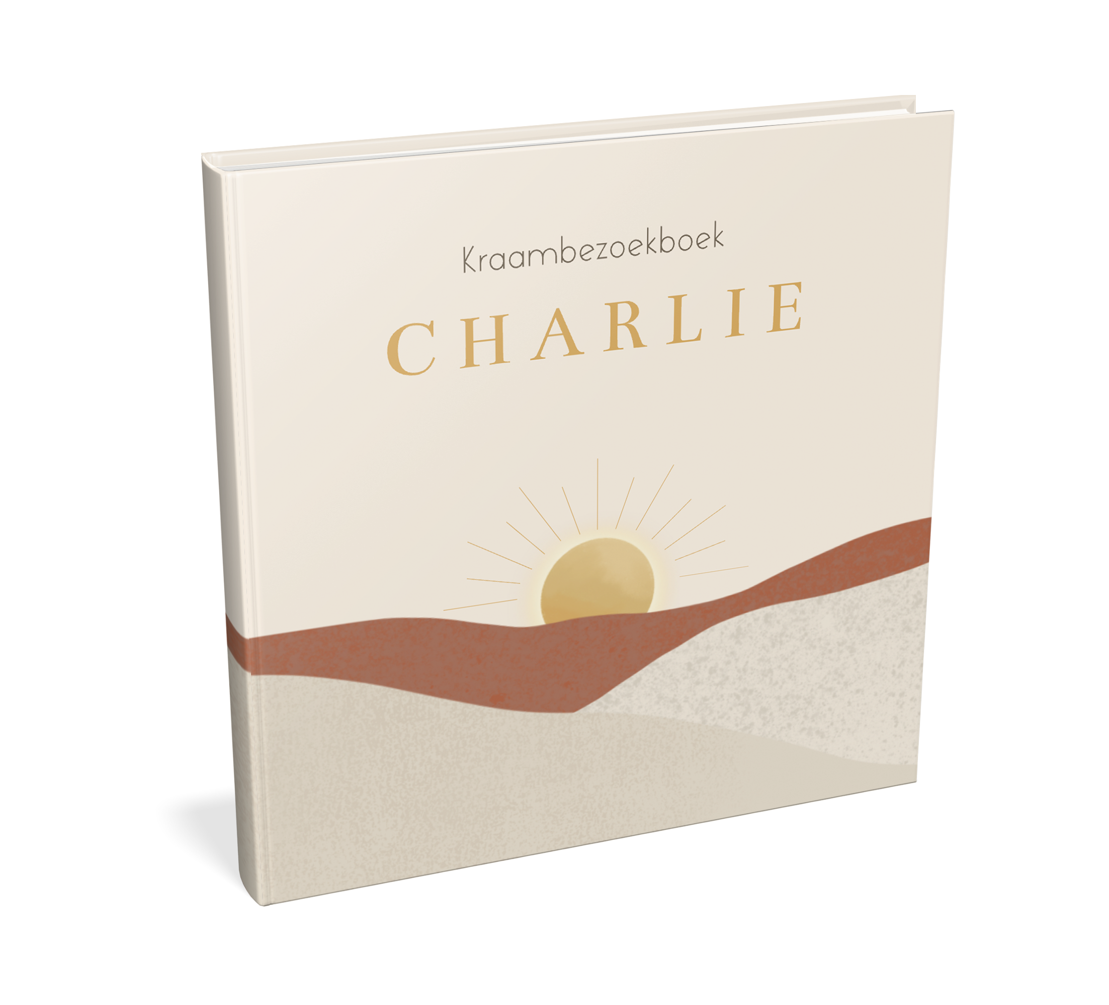 Kraambezoek met berglandschap en zon