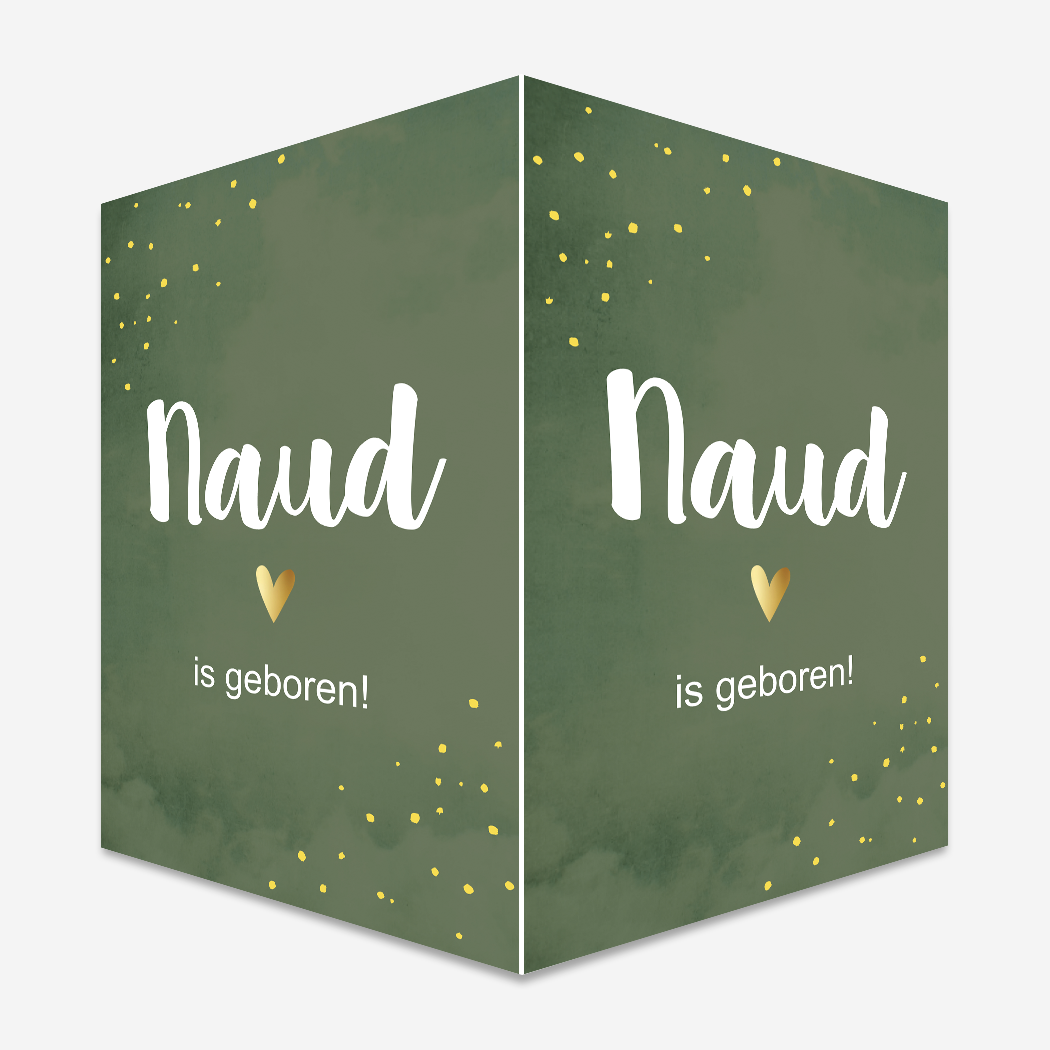 Raambord Groen Gewolkt Stippen