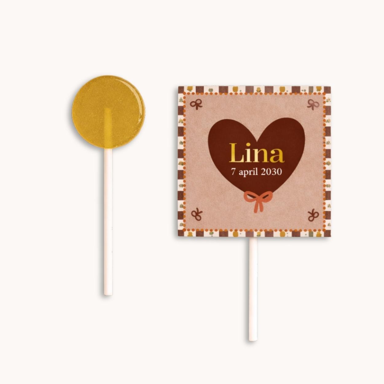 Doopsuiker lollyhoesje meisje hartje boho