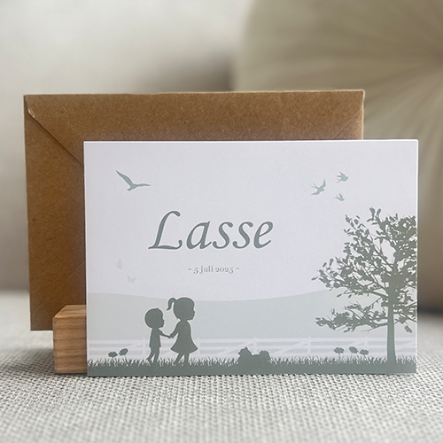 Geboortekaartje Jongen Broertje Groen Natuur