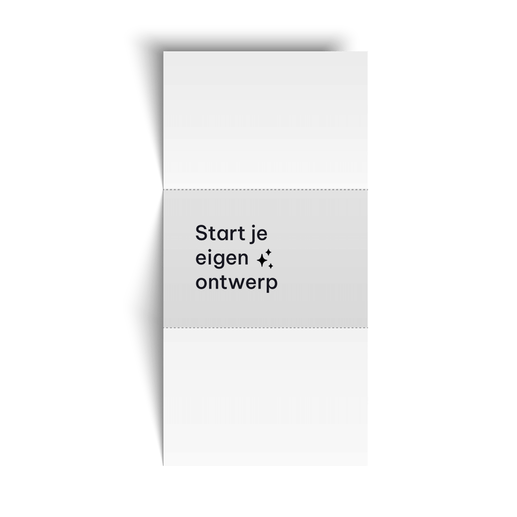 Zelf trouwkaart maken | zigzag liggend