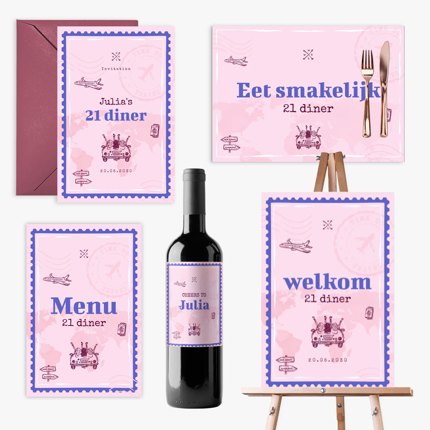 doorlink 21 diner set bon voyage babe