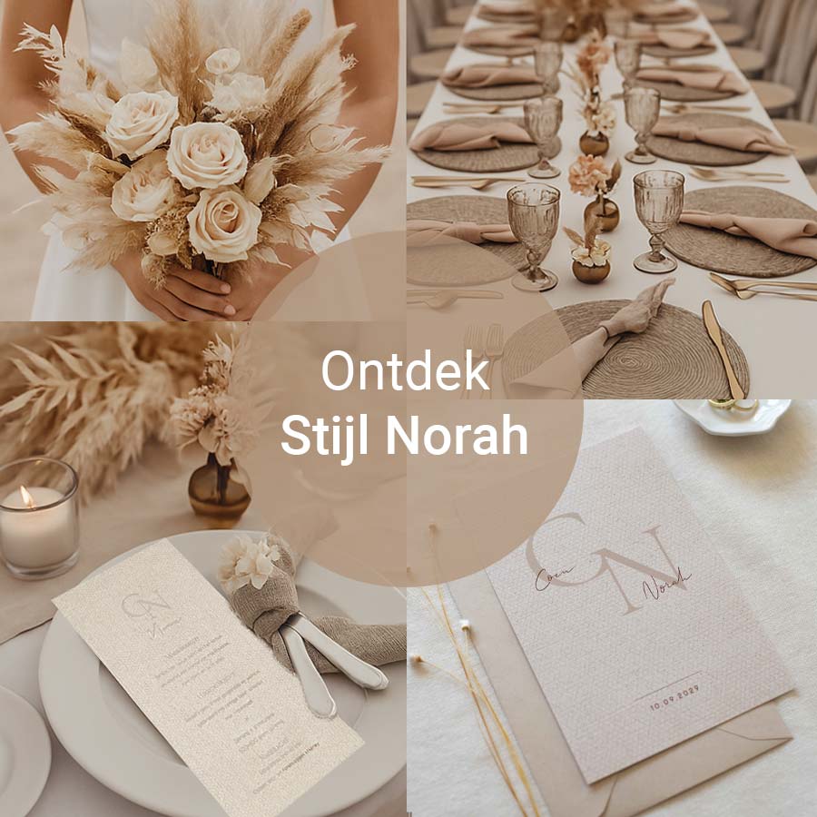 Trouwhuisstijl Norah