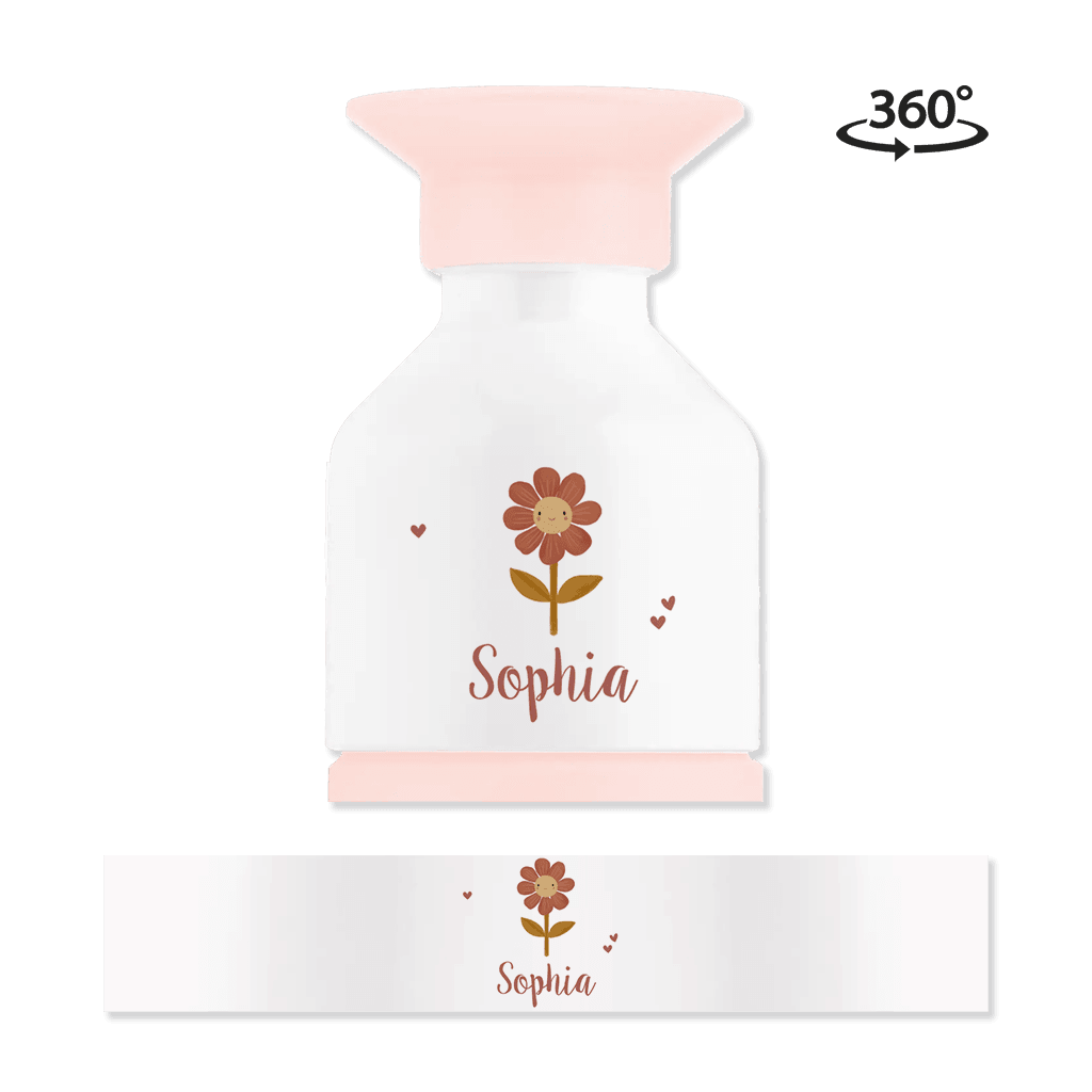 Dopper Edelstahl MINI mit Namen und Blume