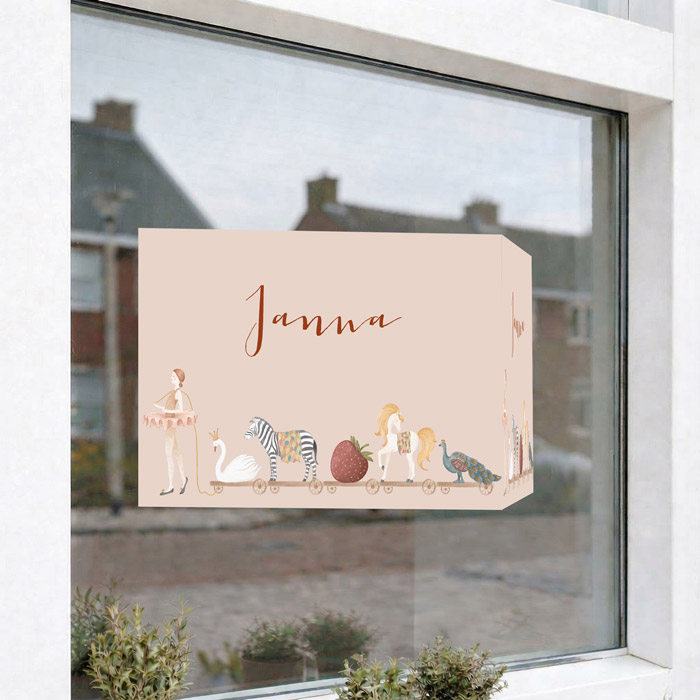 Raambord circus trein ballerina