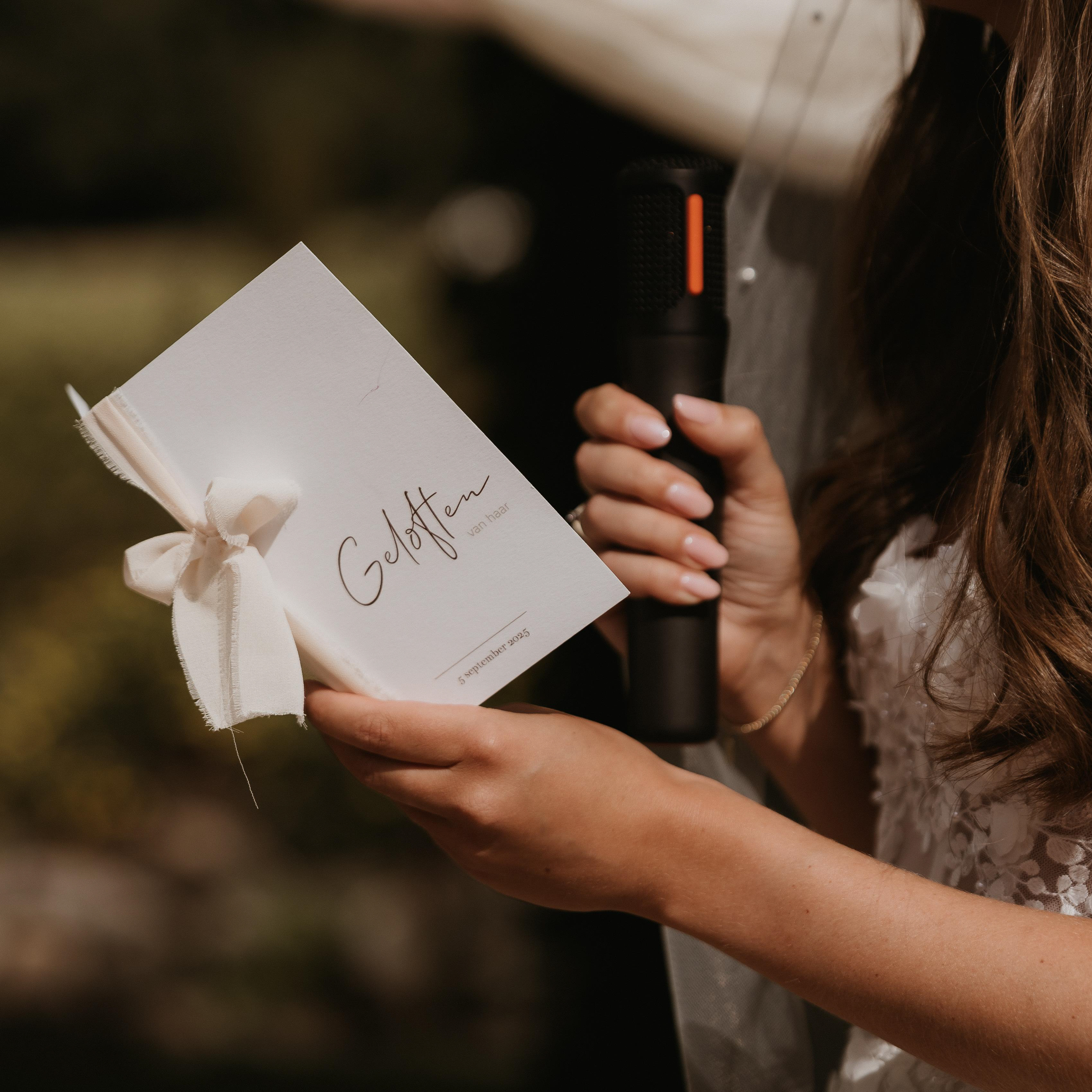 geloften boekje van haar