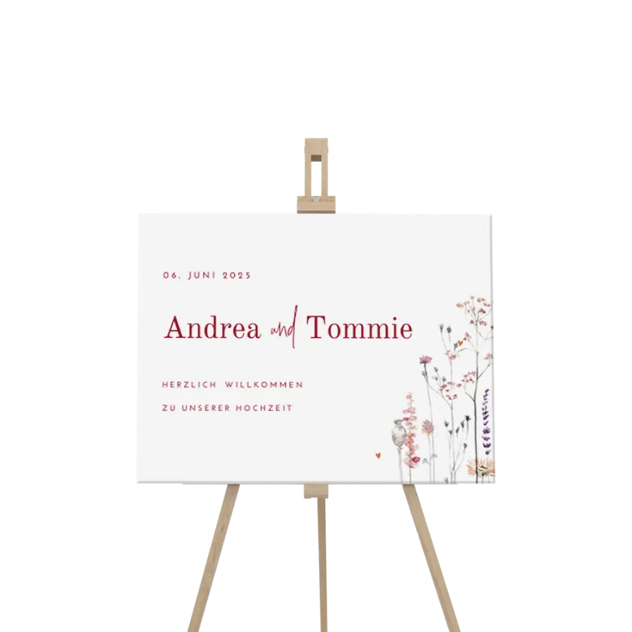 Willkommensschild "Bohemian Flowers"