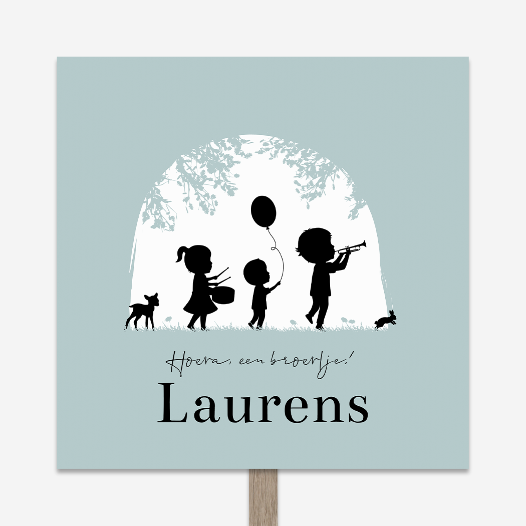 Tuinbord Fanfare Optocht Muziek Kindjes