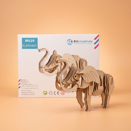 Houten bouwpakket olifant zomaar