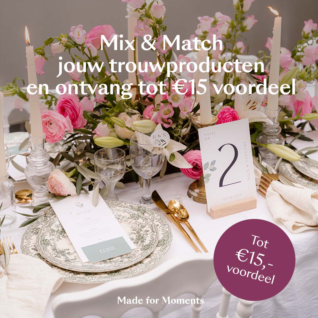 Promo trouwen voordeel