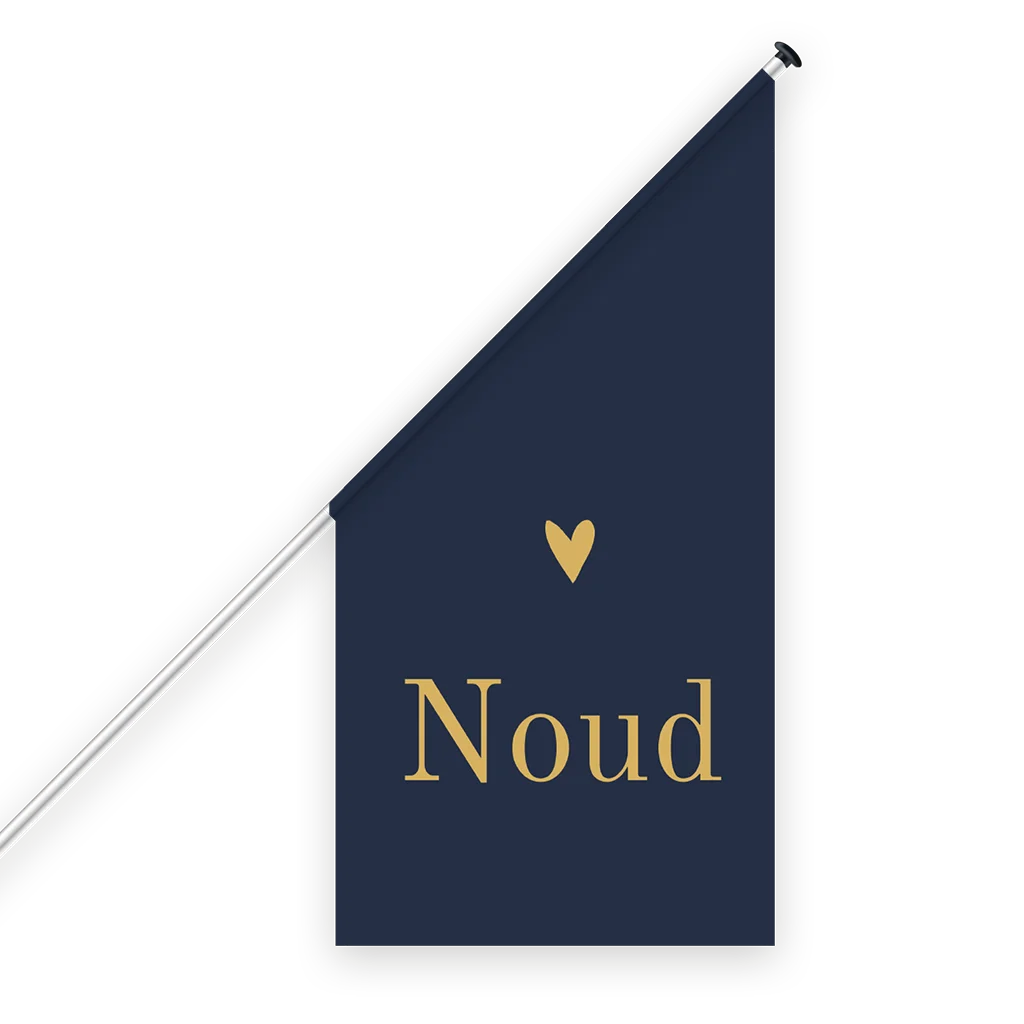 Geboortevlag voor zoon donkerblauw