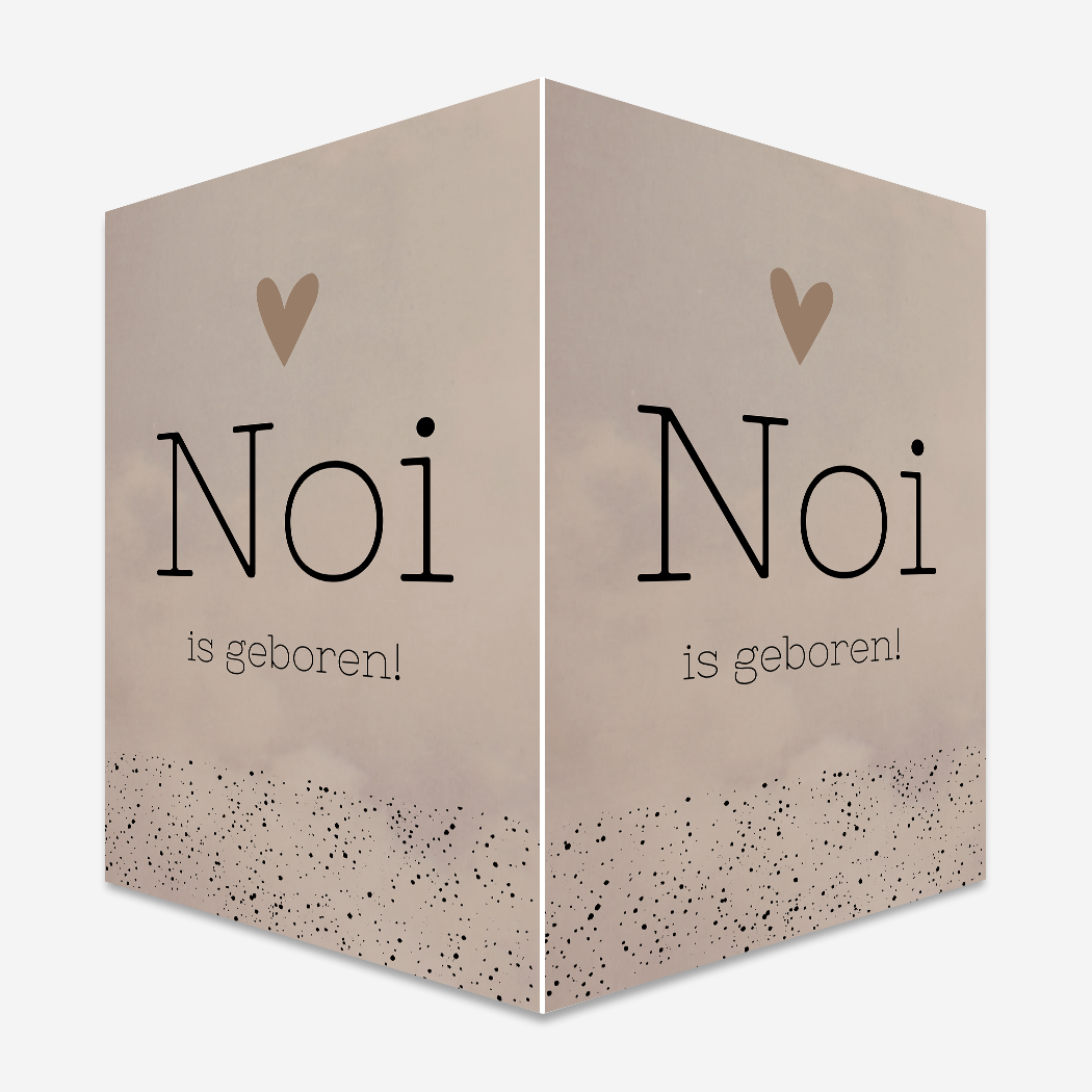 Geboortebord baby geboren noi