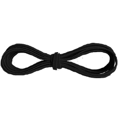 dummy touw zwart suede